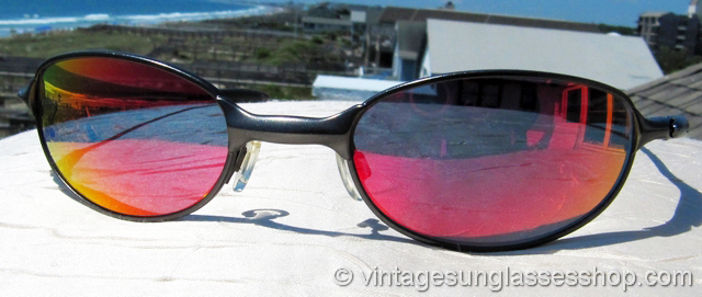 Oakley E Wire Red Iridium Sunglasses